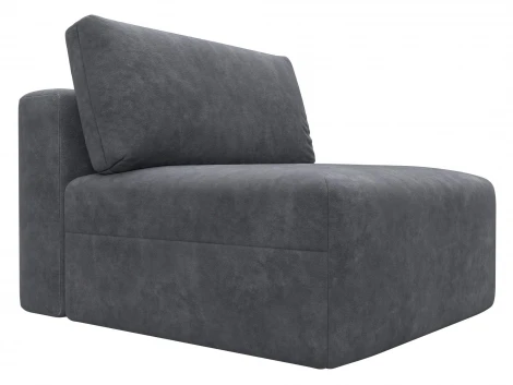 Модуль диван Лига-060 НПБ (ЛДСП,Брус,Фанера,Велюр/Темно-серый) Лига Диванов 129546