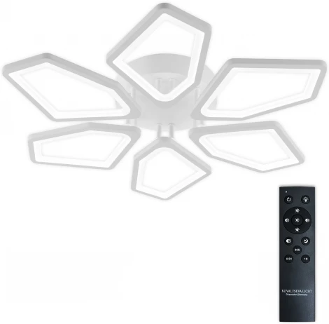 Потолочная люстра светодиодная с пультом ДУ 144W, белый, LED Natali Kovaltseva 8144 LED LAMPS 81443