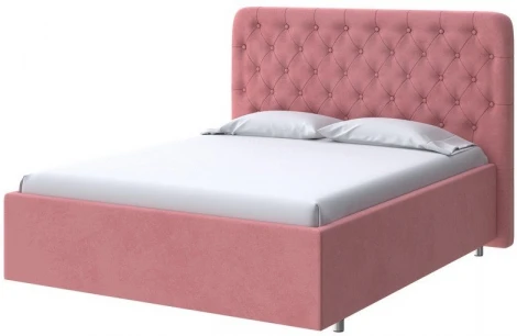 PROxSON Кровать Classic Large (Ткань: Велюр Ultra Ягодный сорбет) 200x190