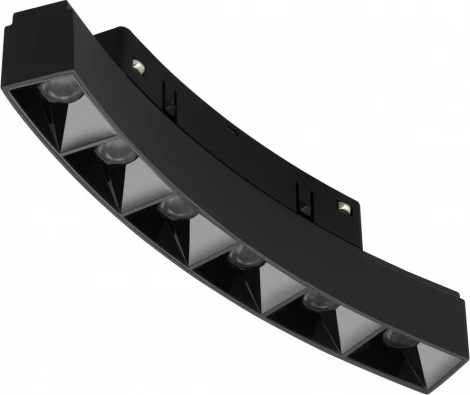 Трековый Светильник магнитный радиусный 48V iLedex Vision48/22 4822-034-L168-D800-6W-110DG-3000K-BK