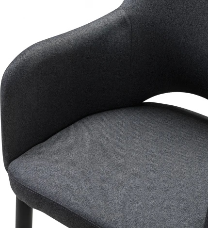 Кресло Ledger темно-серый/черный R-Home арт.410124130h_Dark grey_черный