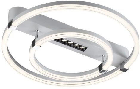 Потолочная люстра Sonex Trecky 7665/55LR пластик/белый LED 55Вт 3000-4000-6000K 545х505 IP20 пульт ДУ (220V, круглые)