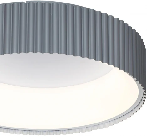 Потолочный светильник круглый Sonex Sharmel 7713/56L металл/акрил/белый/серый LED 56Вт 3000-6500К D460 IP20 пульт ДУ (220V, круглые)