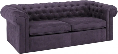 Диван Chesterfield ОГОГО (арт.329708), (Ткань/Фиолетовый)