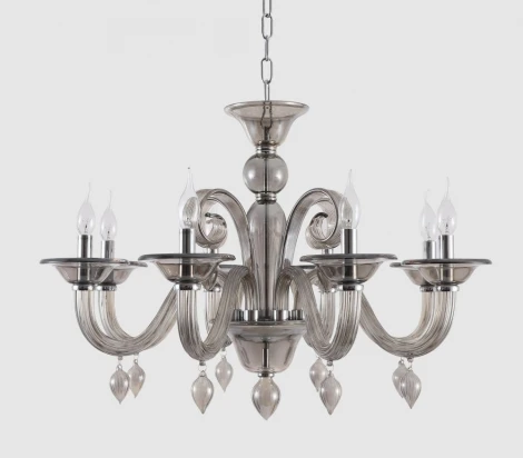 Подвесная люстра Crystal Lux Caetano SP-PL8 AMBER