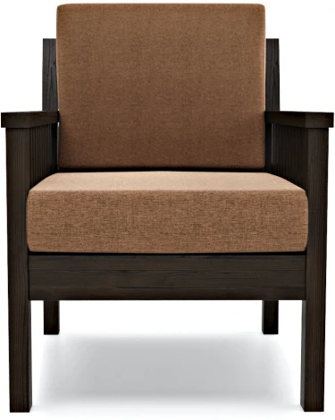 Кресло Arsko Норман венге коричневая рогожка