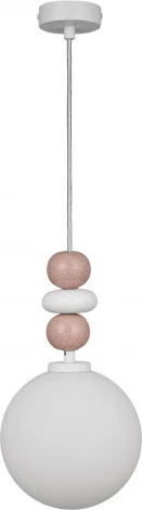 Подвесной светильник 33 Идеи PND170.01.17.001WH-S32WH (220V, на проводе, шар, бусы)
