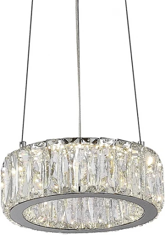 Подвесной светильник хрустальный светодиодный Newport 8240 8240/20 chrome (220V, на тросе)