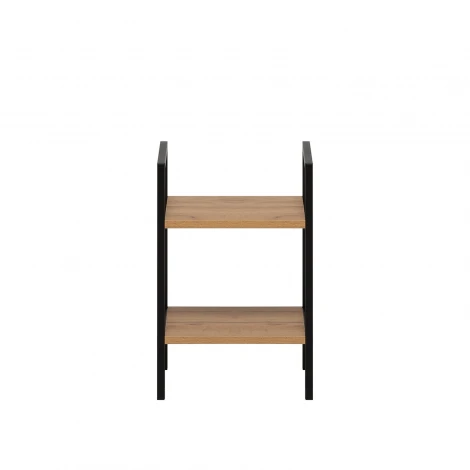 Стеллаж Leset Стилвуд 12 узкий, 2 полки 4687207095815 Металл, Черный