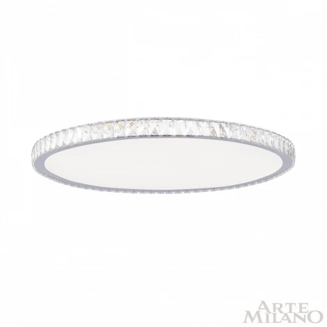 Потолочный светильник круглый Arte Milano 310122/D800 NI (регулировка яркости, LED, 220V, пульт управления, круглые)