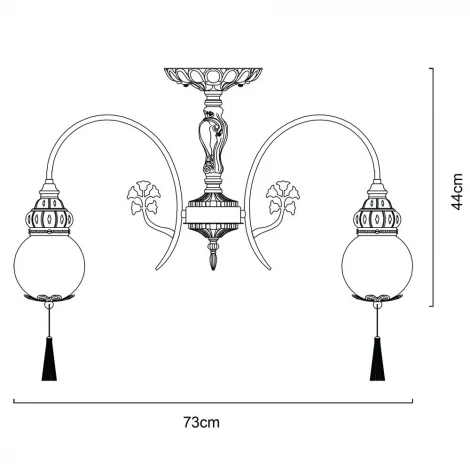 Потолочная люстра Arte Lamp Sultan A2146PL-8GA