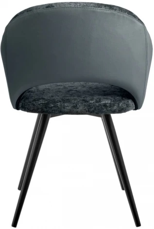 Стул Bruno серый шенилл с экокожей с поворотным механизмом Bradex Home арт.RF 0676