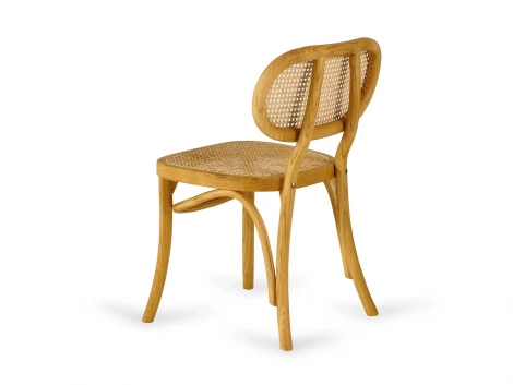 Комплект стульев Poltrona 2 шт. ОГОГО Обстановочка! 966326 (Массив,Дерево,Ротанг/Бежевый)