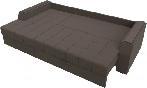 Диван угловой Эмир БС левый угол (Коричневый/Рогожка) Лига Диванов арт.123010L