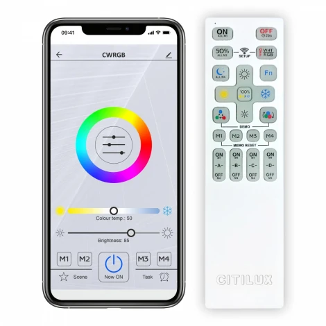 Потолочная люстра RGB Citilux Ромби Смарт CL236A160E (LED, 220V, умный дом - Алиса, Маруся, Сири, цветы)