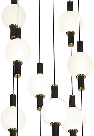 Подвесной светильник Kink Light Луена 07637-18A,19(01) черный Led 90W (220V, на проводе, шарики)