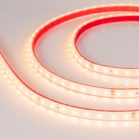 Светодиодная лента герметичная RTW-PS-A80-10mm 24V Warm2700 (6 W/m, IP67, 2835, 5m) (Arlight, 6.8 Вт/м, IP67) 024520(2)