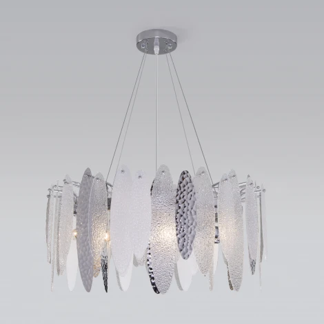 Подвесная люстра Wi-Fi Bogate's Canaria 324/8 (220V, управление смартфоном, голосовое управление, умный дом - Minimir Home, Алиса, Маруся, Салют, на тросе, круглые)