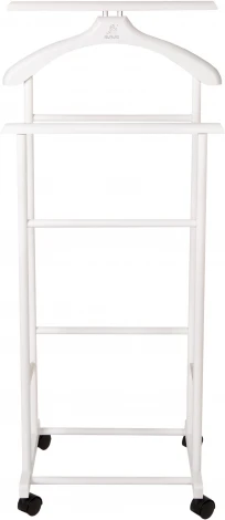 Вешалка костюмная на колесах В 22Н белый от фабрики Mebelik