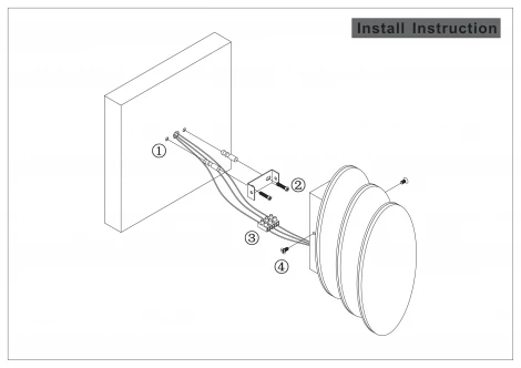 Настенный светильник светодиодный Wattme Elips ImperiumLoft Wm-6809R (59366-04) (220V)