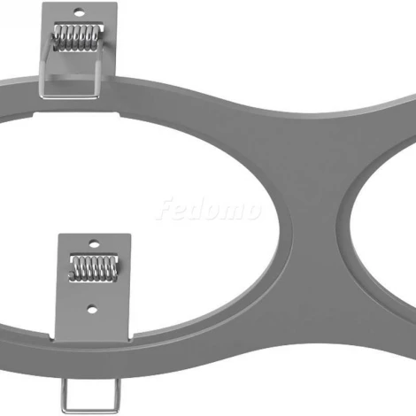 Рамка для трех встраиваемых светильников Lightstar Intero, овал, серый