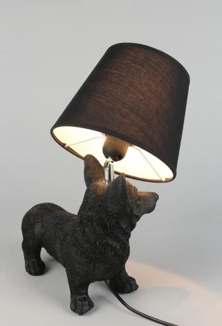 Интерьерная настольная лампа Omnilux Banari OML-16304-01 (220V, выключатель, собака)