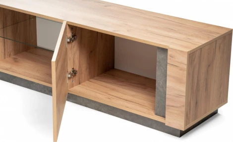 ТВ-тумба Арчи 31321 (Арчи 10.85 дуб золотой craft / камень темный U3705) Mobi арт.339644