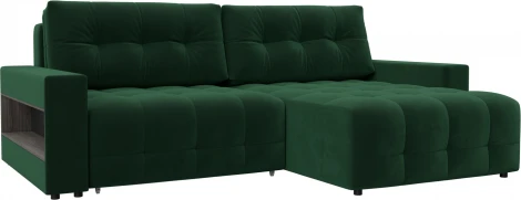 Диван угловой с полками Лига-053 НПБ Лига Диванов (Велюр) арт.128937
