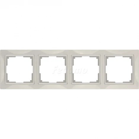 Рамка на 4 поста Werkel Snabb Basic, слоновая кость
