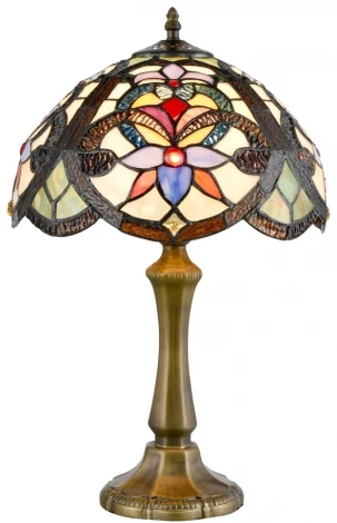 Интерьерная настольная лампа Velante 826-804-01 (220V, цветы)