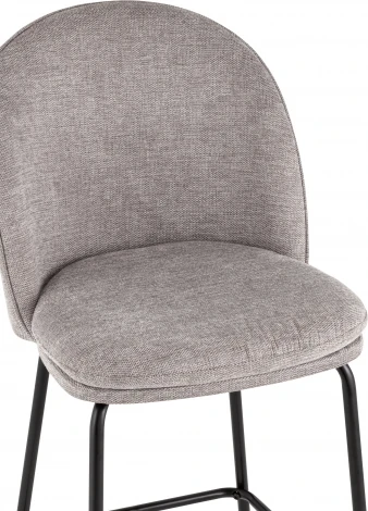 Стул полубарный Stool Group Echo светло-серый