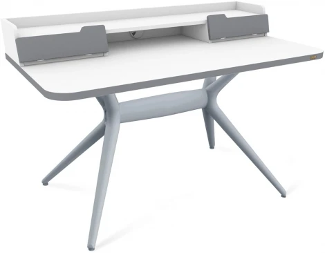 Стол рабочий Sheffilton SHT-TU30-2/TT31 120/65 ЛДСП серый/белый шагрень/серый от фабрики Sheffilton
