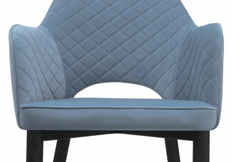 Обеденный стул на металлокаркасе Woodville Vener light blue 11705