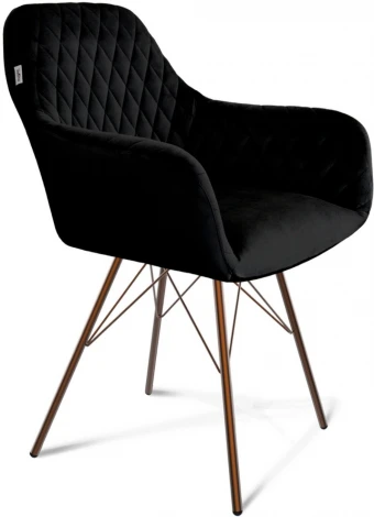 Стул Sheffilton SHT-ST38/S37 ночное затмение/медный металлик