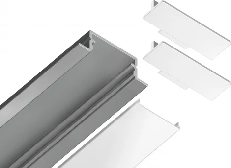 Алюминиевый профиль встраиваемый для светодиодной ленты до 18,5мм Ambrella Illumination GP1200AL
