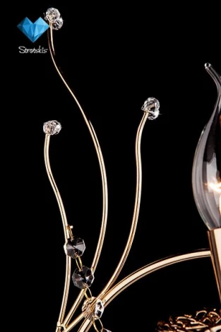 Бра Eurosvet 10002 10002/1 золото/прозрачный хрусталь Strotskis