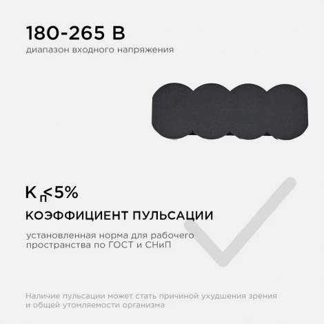 Архитектурная подсветка светодиодная уличная 8Вт 660лм 3000К черный, алюминий Apeyron 31-06