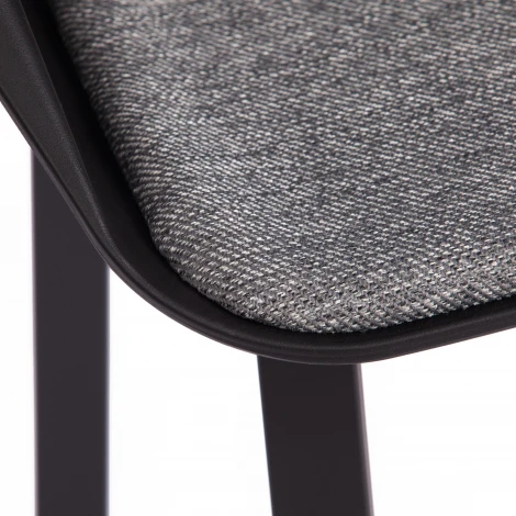 Стул DORO (mod. 8088) пластик/металл/ткань , 61,5 х 55 46 89 см Black (Черный) / Grey (Серый) 1509 Tetchair 15530