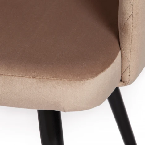 Кресло VALKYRIA (mod. 711) бежевый barkhat 5/черный (ткань/металл)