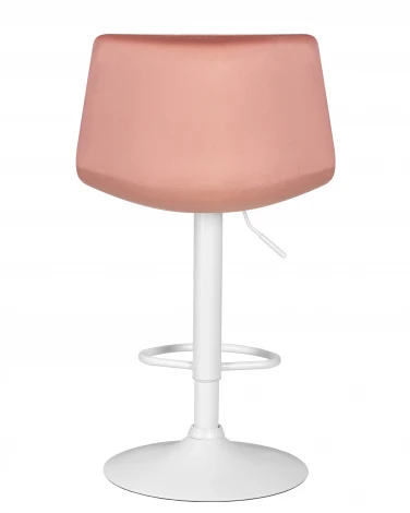 Набор 2 шт стул барный DOBRIN TAILOR WHITE (пудрово-розовый велюр (MJ9-32))