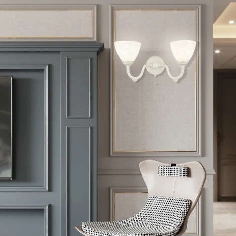 Бра с выключателем Arte Milano AM343837 347837/2W WT+SL (220V)