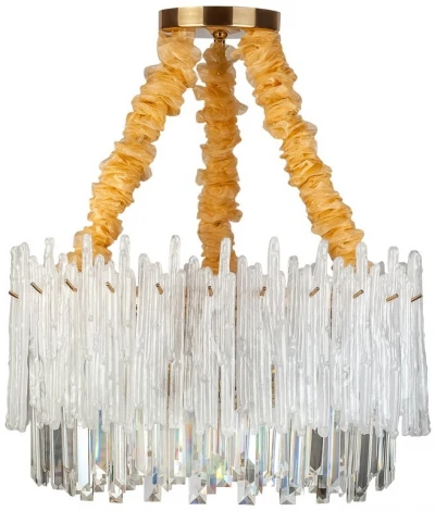 Подвесная люстра Glacier L05009.92 (220V, хрусталь, на цепи, круглые)