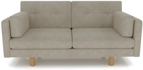 Диван Arsko Ингвар М серый велюр