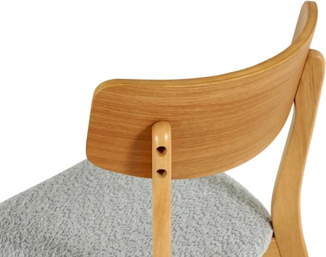 Стул Oxville ОГОГО Обстановочка! (Массив дерева,Букле/Светло-серый) арт.920342