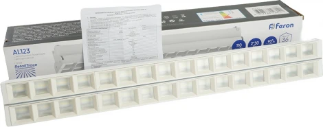 Трековый светильник Downlight светодиодный однофазный 2*30W 220V Feron AL123 48925 (IP40)