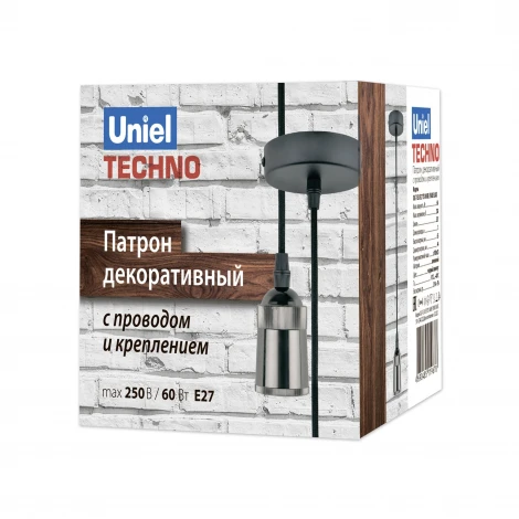 Подвесной светильник черный жемчуг. Uniel Techno DLC-T-S31/E27 TS/1M/BL PEARL BLACK