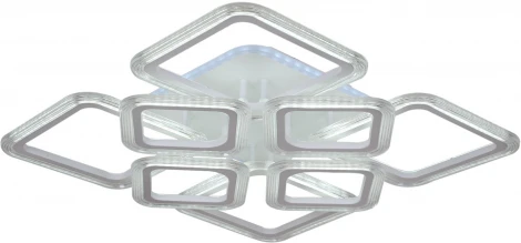 Потолочная люстра светодиодная на штанге с пультом Reluce 09826-3.3-4+4A WH (RGB) (220V)