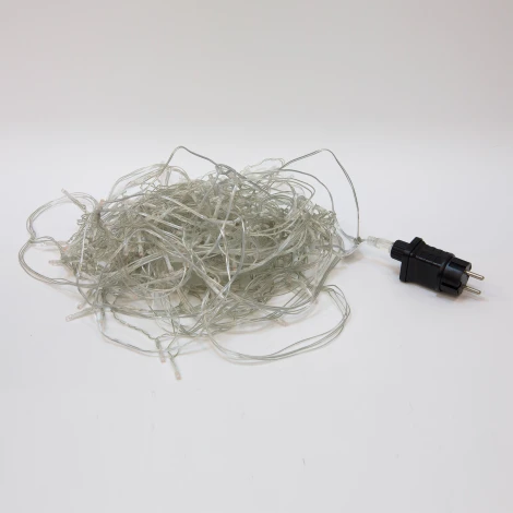 Бахрома светодиодная с эффектом мерцания, 12м. соединяемая, 195 светодиодов, янтарный свет Uniel ULD-B12006-195/TTK AMBER IP44