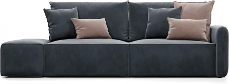 ПОРТЛЕНД  Диван прямой с банкеткой серый D1 furniture арт.AAA41669004