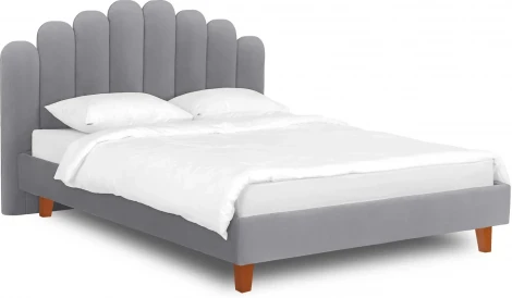 Кровать Queen II Sharlotta L 1600 ОГОГО (арт.577088), (Ткань/Серый)
